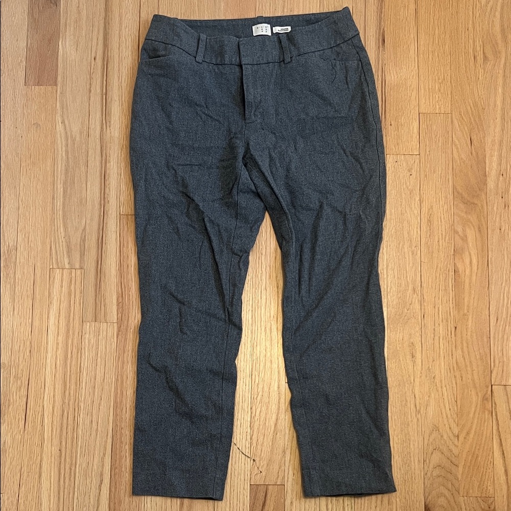 a new day Charcoal Gray Cropped Dress Pants